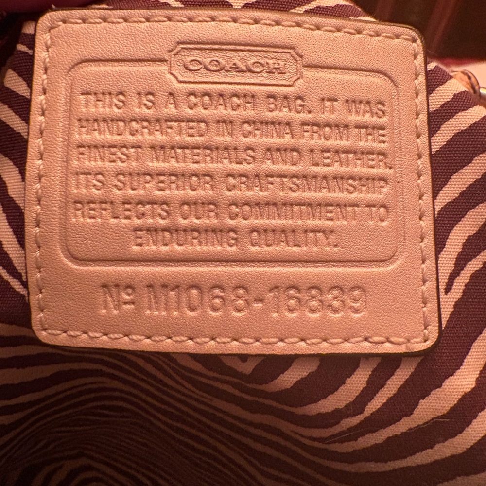 Coach Python Straw Natalie Tote 16839 - image 3